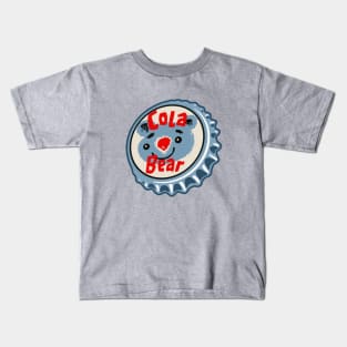 Vintage Cola Bear Cola Bottlecap Kids T-Shirt